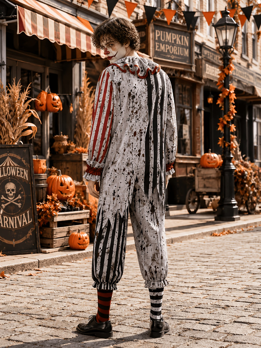 Pánský halloweenský kostým hororového klauna
