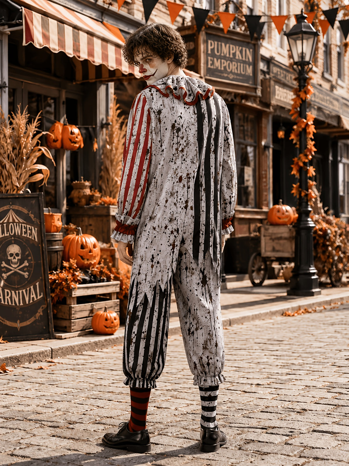 Pánský halloweenský kostým hororového klauna