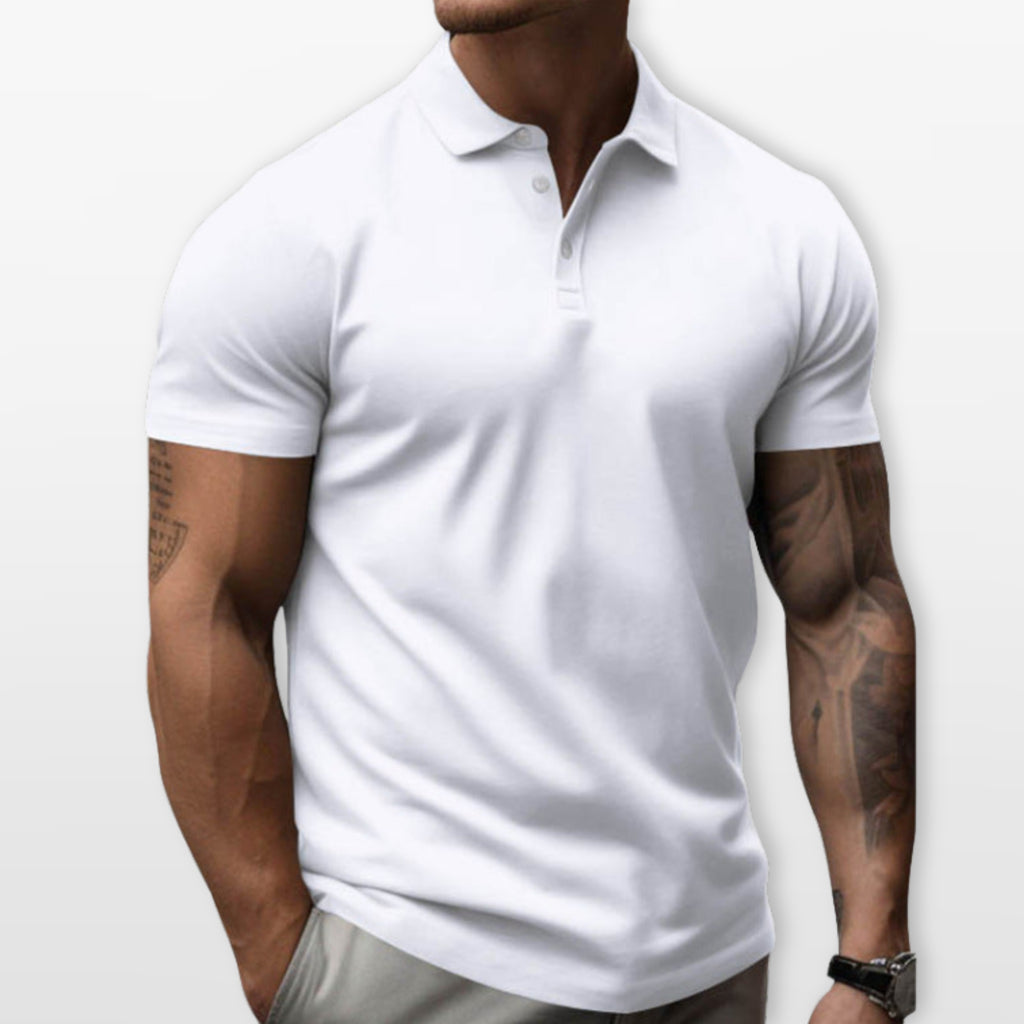 Polo Slim Fit Krótki Rękaw Męskie