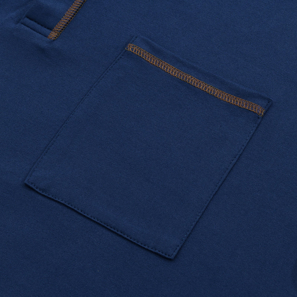 T-Shirt Henley Slim Fit Męski