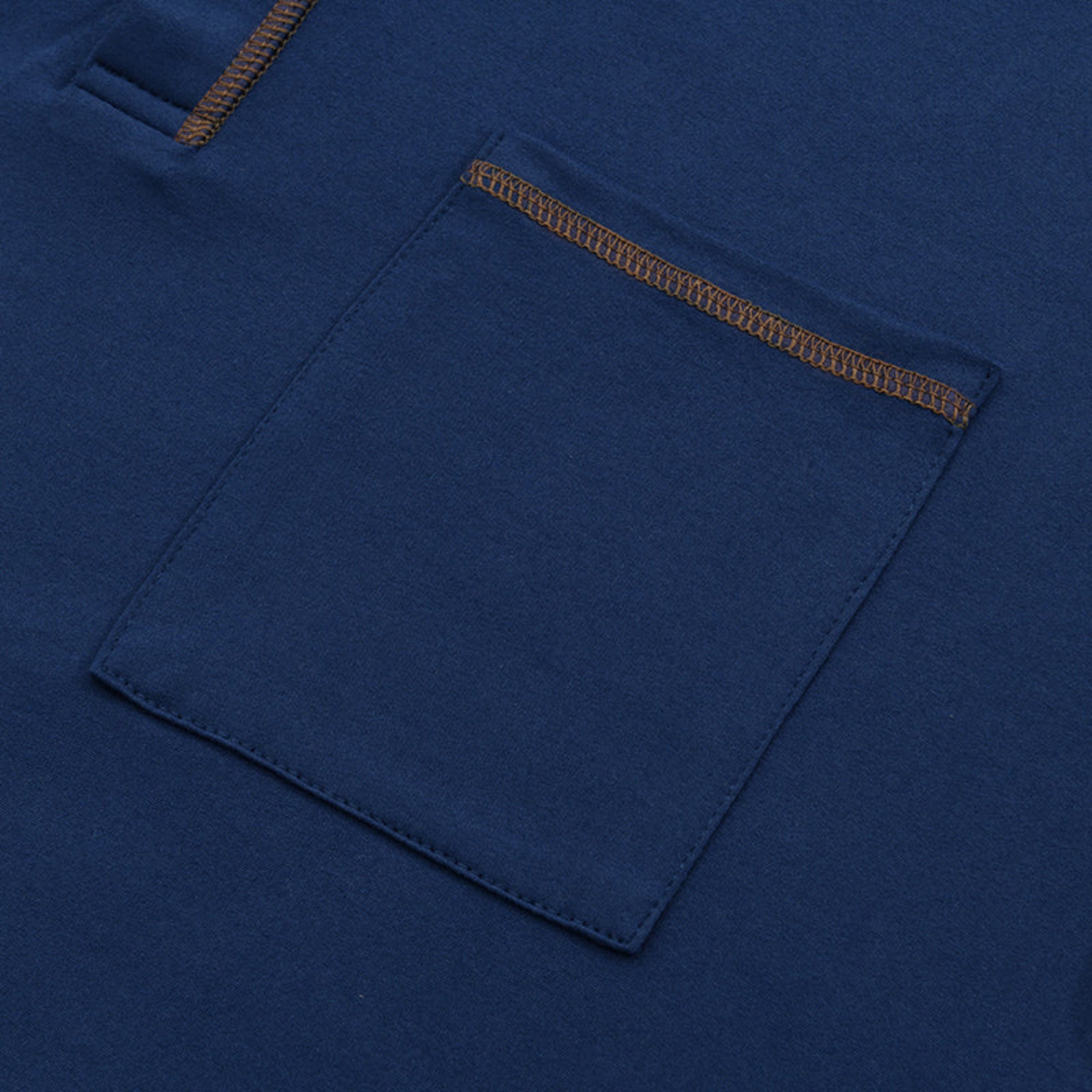 T-Shirt Henley Slim Fit Męski