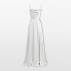 Sukienka Maxi Elegancka Rozcięcie Damskie