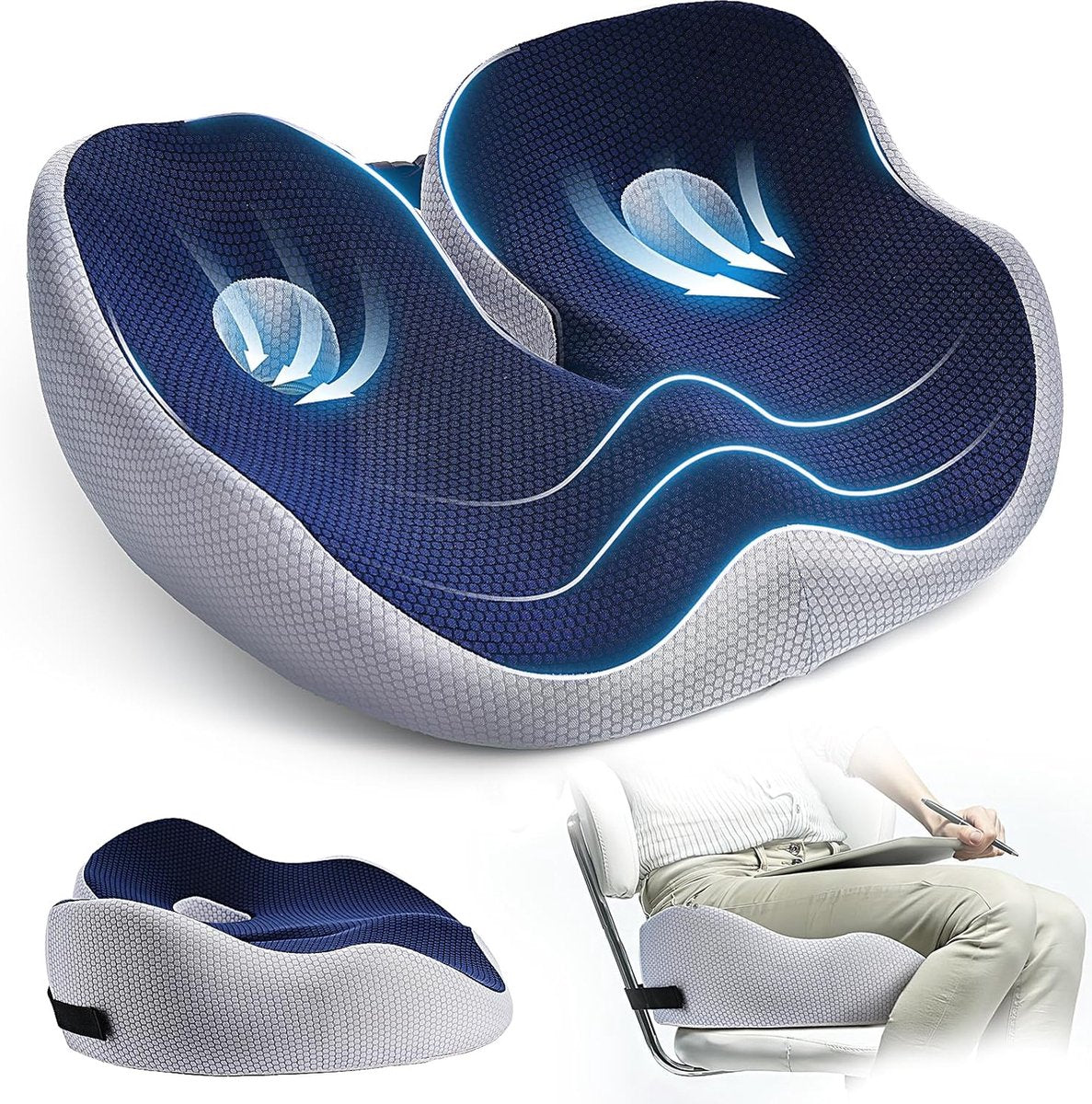 Contoured Cushion for Office Chair