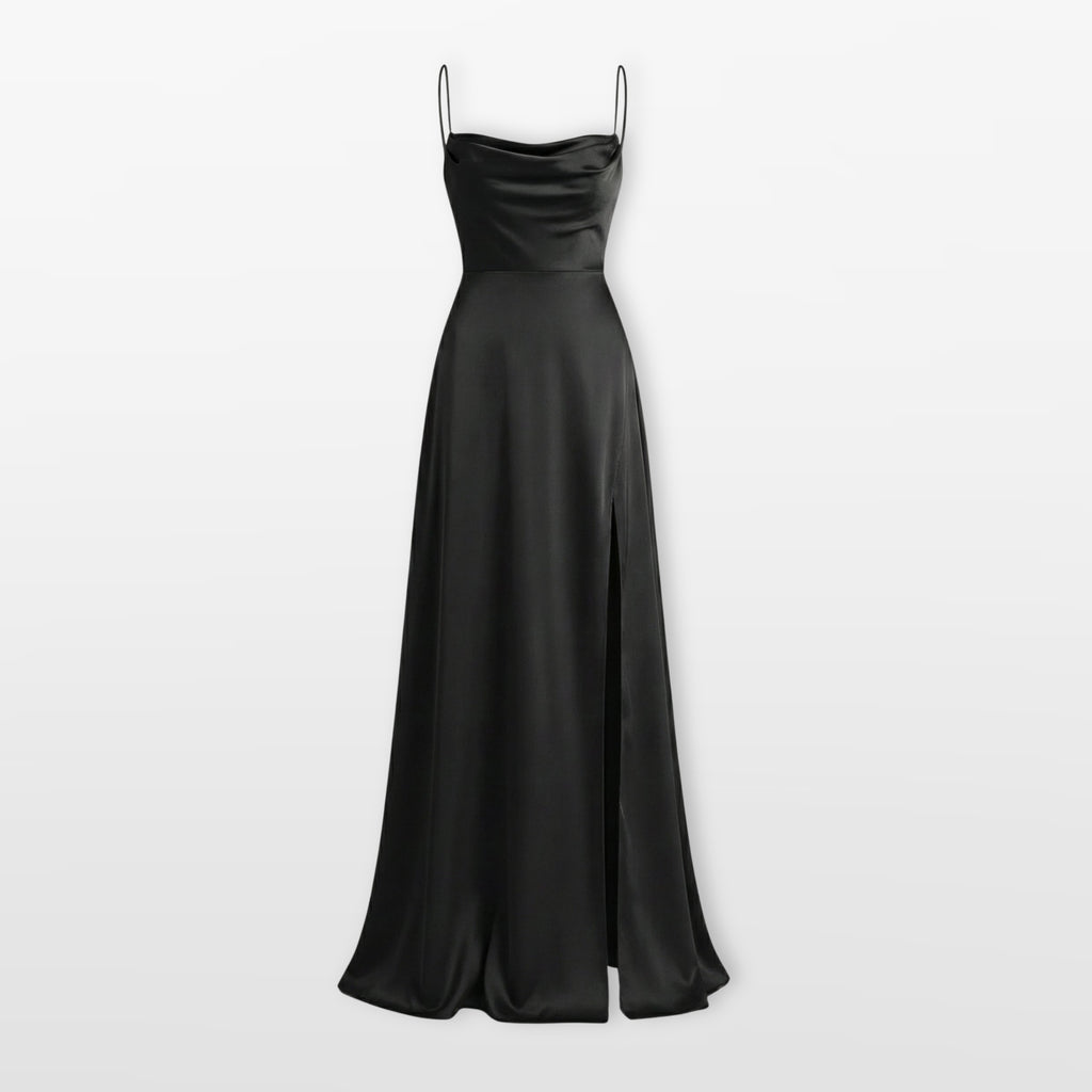 Sukienka Maxi Elegancka Rozcięcie Damskie