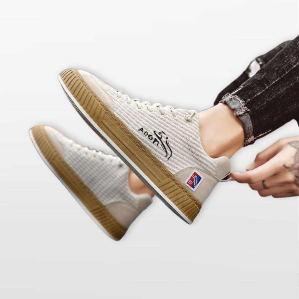 Sneakersy Sznurowane Komfortowe Męskie