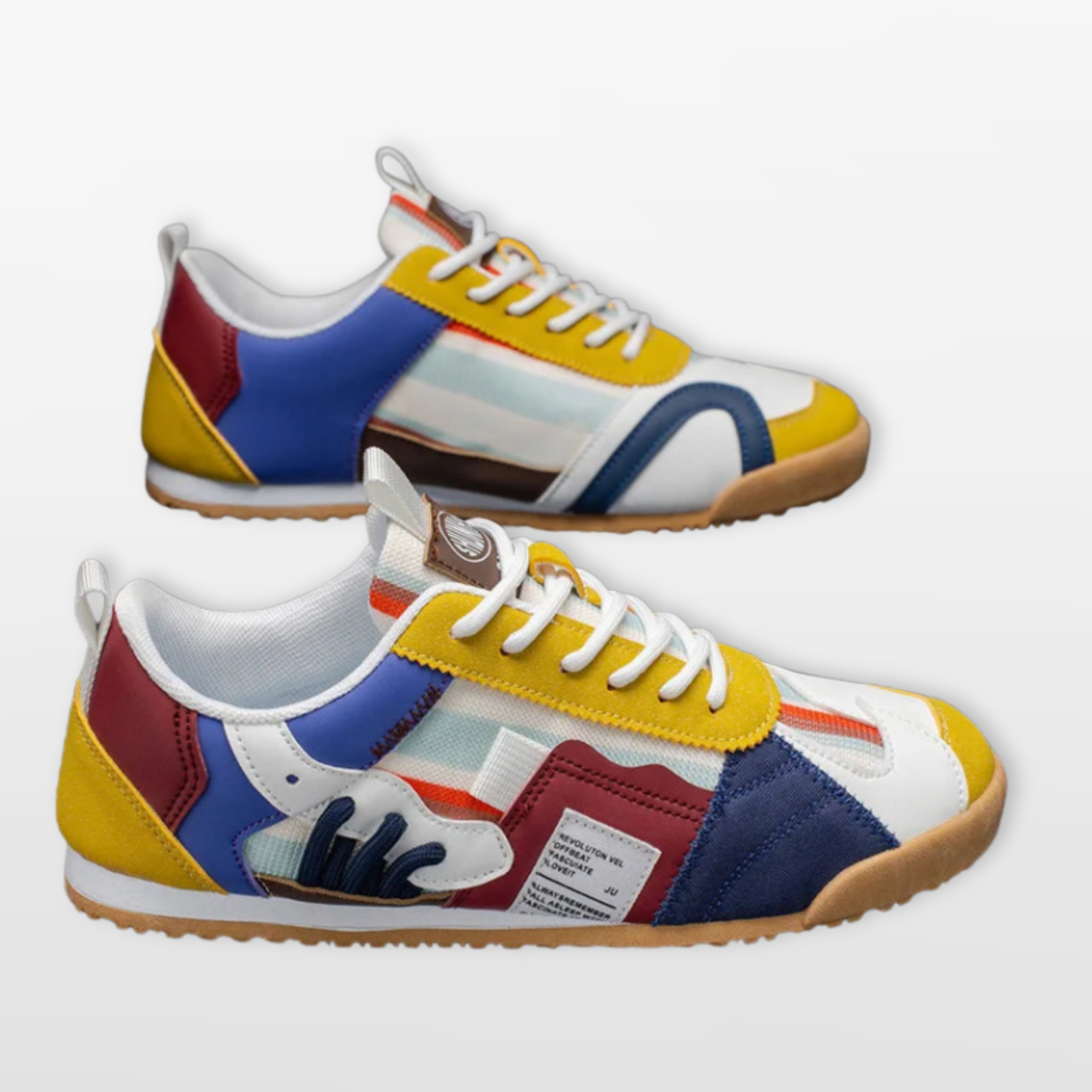 Kolorowe Sneakersy Retro Komfortowe Męskie