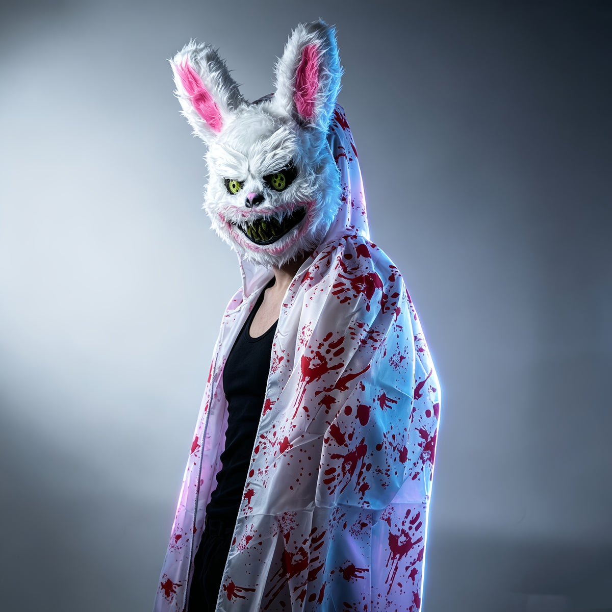 Unisex Halloweenkostume som uhyggelig kanin