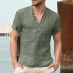Koszulka Henley Casual Męskie