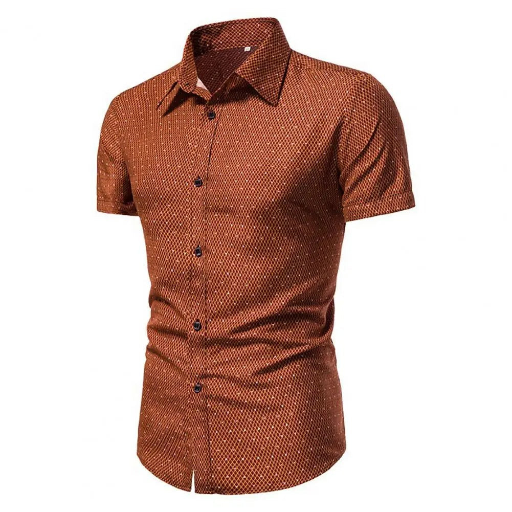 Mintás férfi Smart Casual ing