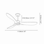 Modern mennyezeti ventilátor 3 lapáttal