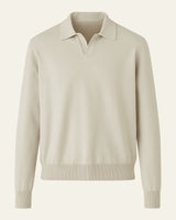 Sweter Dzianinowy z Kołnierzykiem Polo Męski