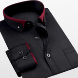 Męska Elegancka Koszula Formalna Slim Fit