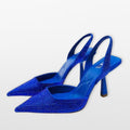 Szpilki Slingback Z Cyrkoniami Damskie