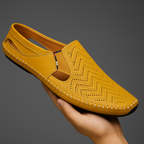 Herresko Slip-on med hulmønster