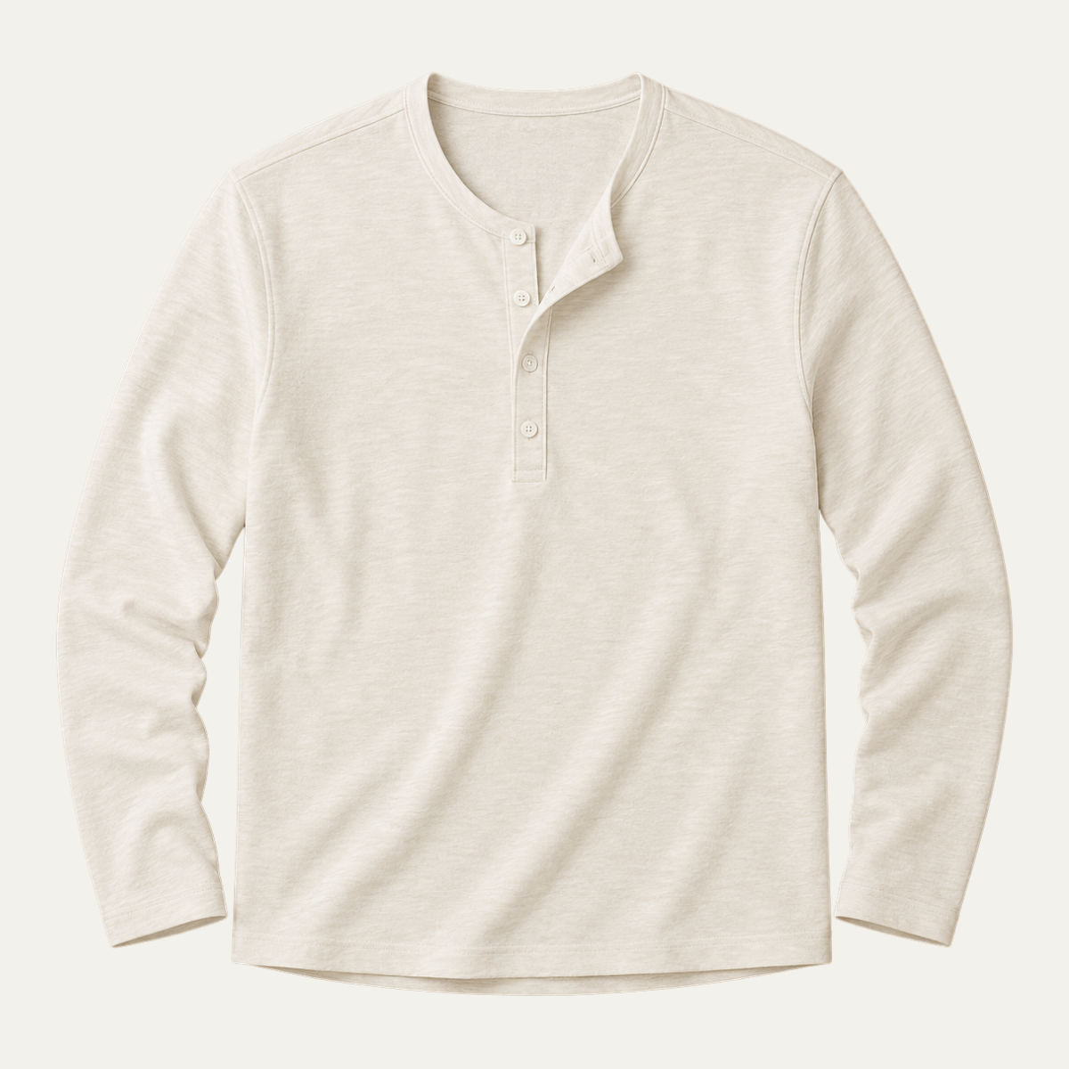 Tricou Henley de bărbați cu mânecă lungă