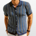 Polo Wzorzyste Slim Fit Męskie