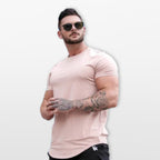 T-Shirt Slim Fit Ze Streczem Oddychający Męski