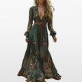Damska Sukienka Maxi Boho Elegancka