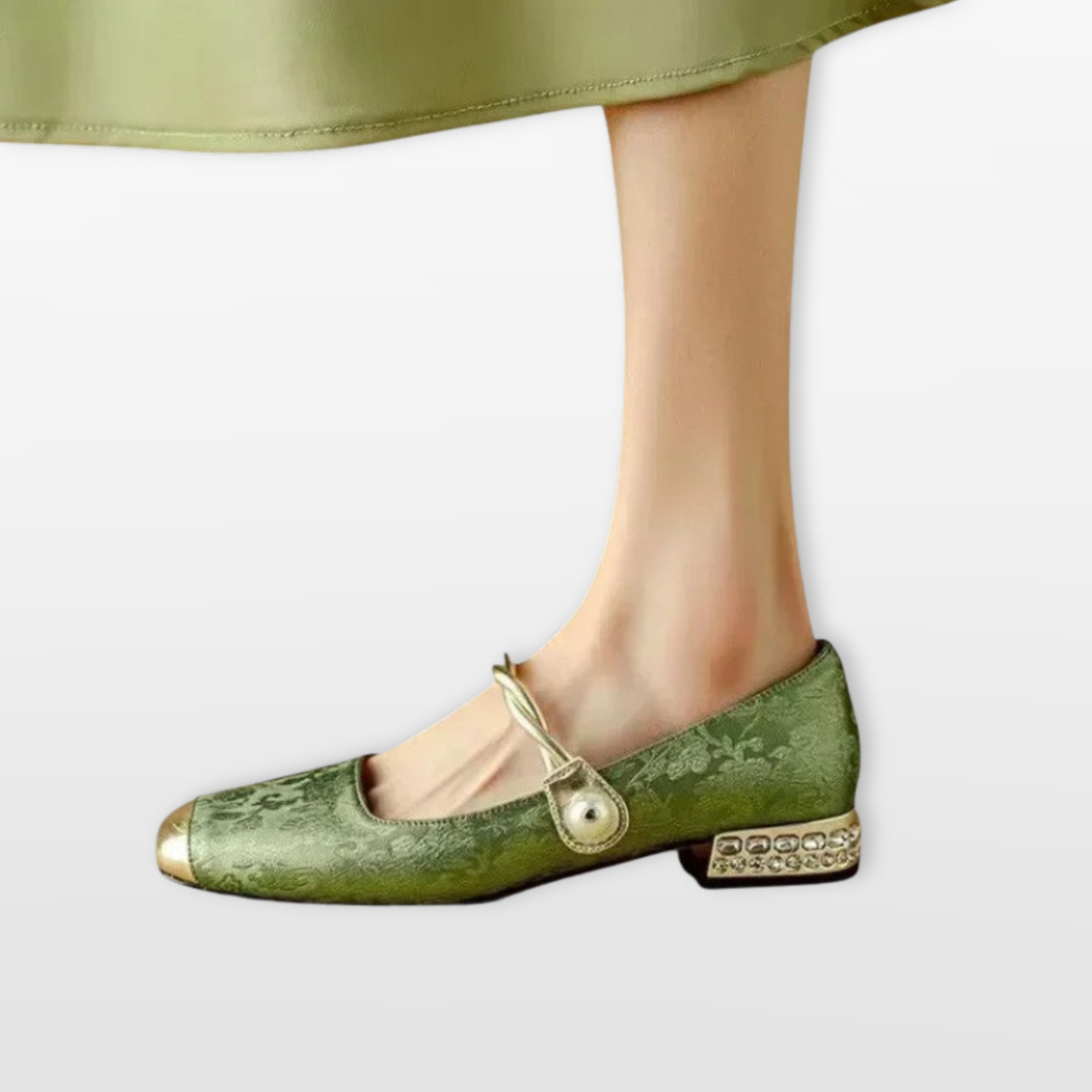 Damskie Buty Mary Jane Na Niskim Obcasie