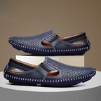 Herresko Slip-on med hulmønster