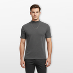 Męski T Shirt z Golfem Dopasowany