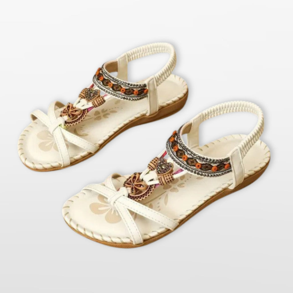 Damskie Sandały Płaskie Boho
