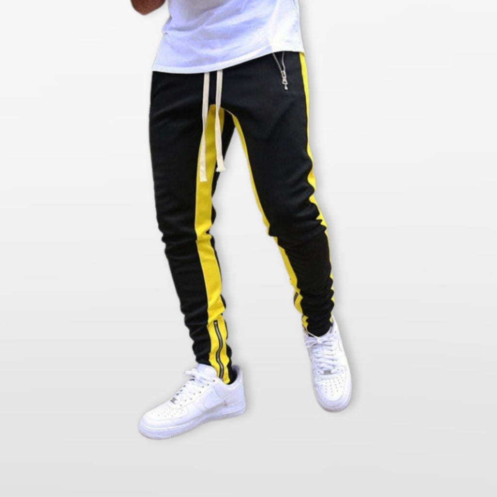 Męskie Spodnie Joggery Slim W Paski