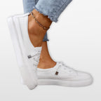 Damskie Sneakersy Niskie Sznurowane