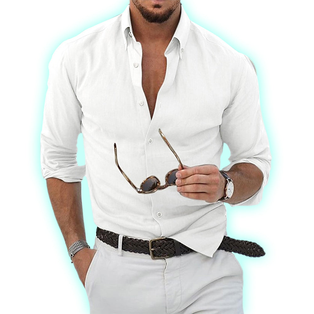 Koszula Slim Fit Na Guziki Męska