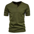 Koszulka Henley Casual Męskie