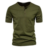 Koszulka Henley Casual Męskie