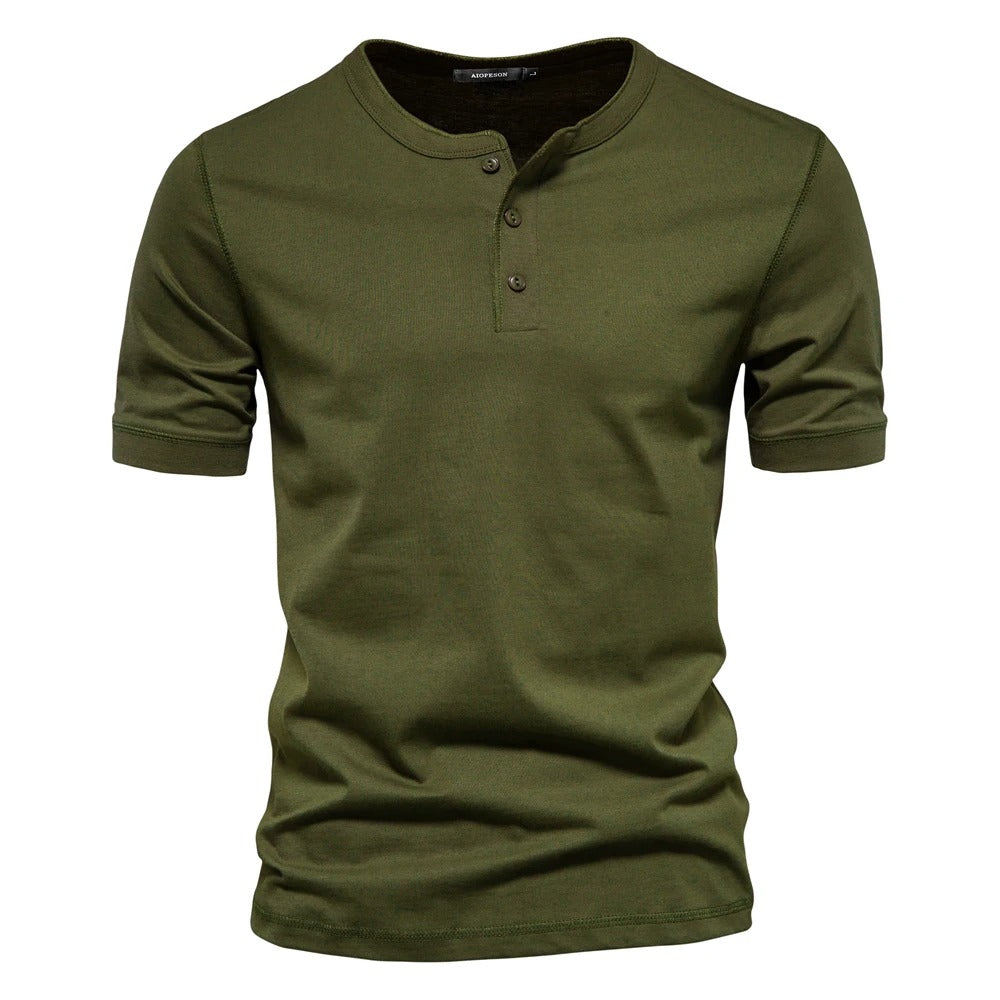 Koszulka Henley Casual Męskie
