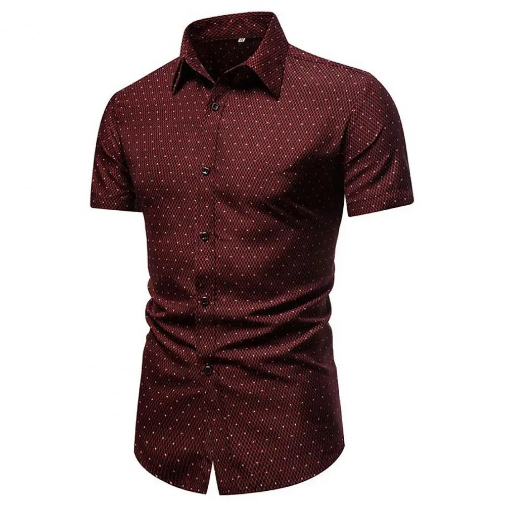 Mintás férfi Smart Casual ing