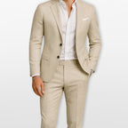 Garnitur Slim Fit Elegancki Dwuczęściowy Męski