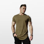 T-Shirt Slim Fit Ze Streczem Oddychający Męski