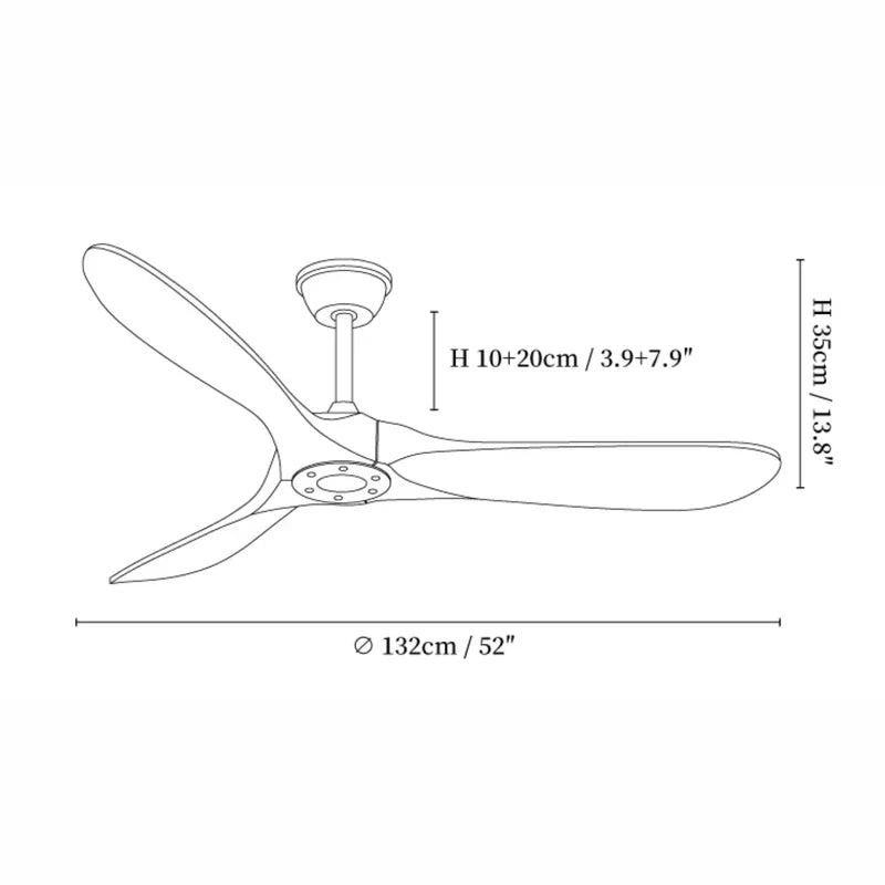 Modern mennyezeti ventilátor 3 lapáttal