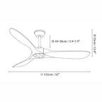 Modern mennyezeti ventilátor 3 lapáttal