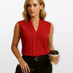 Elegantná dámska blúzka bez rukávov