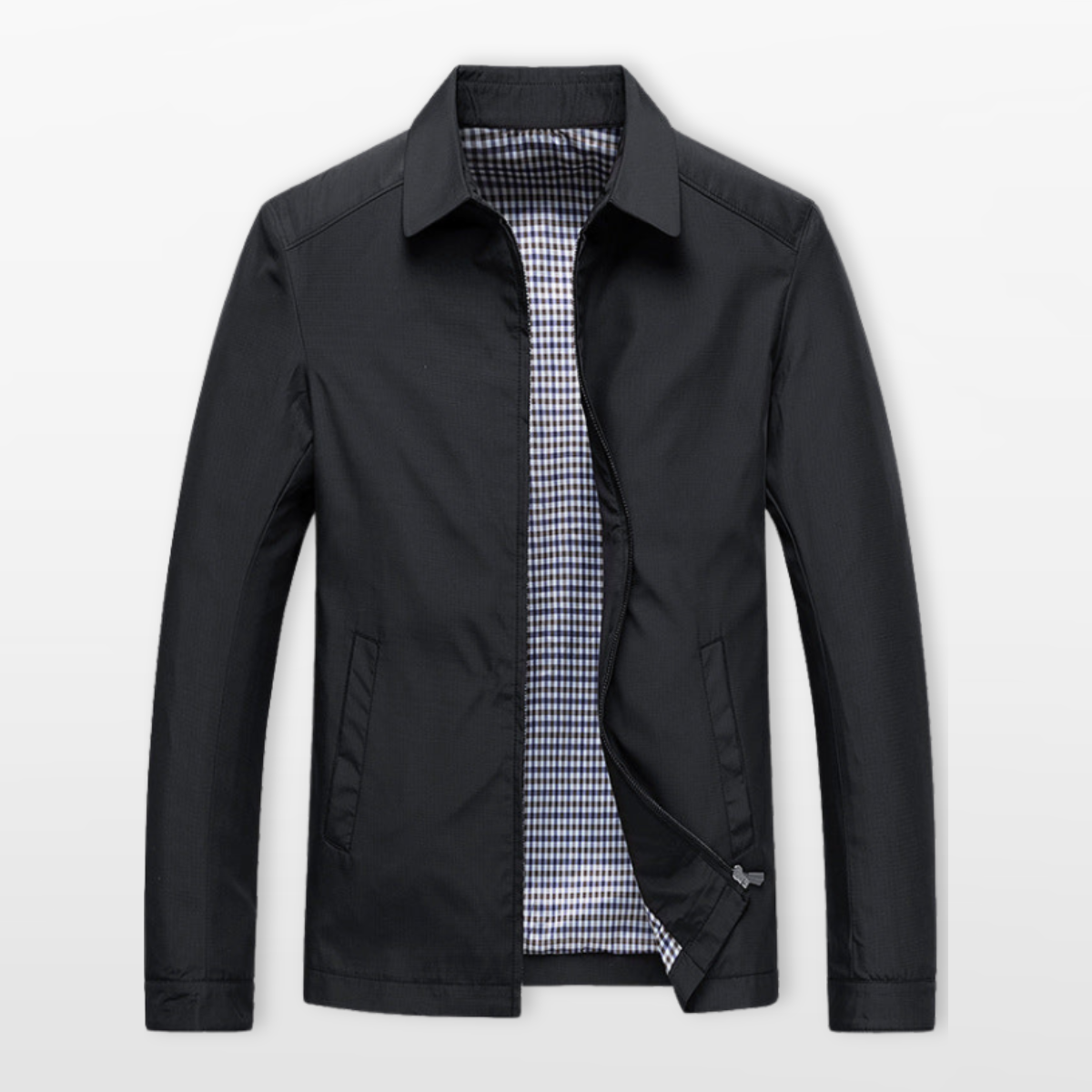 Męska Kurtka Przejściowa Casual Zip Nowoczesna