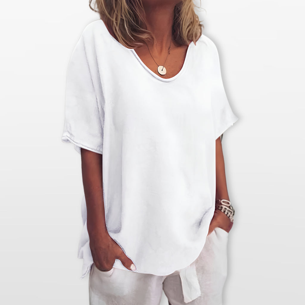 Damski T Shirt Luźny Casual Wygodny Codzienny