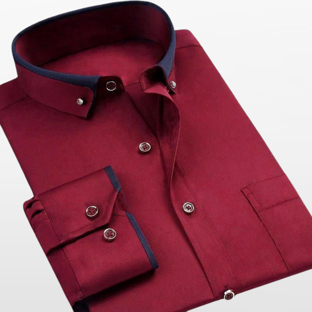 Męska Elegancka Koszula Formalna Slim Fit