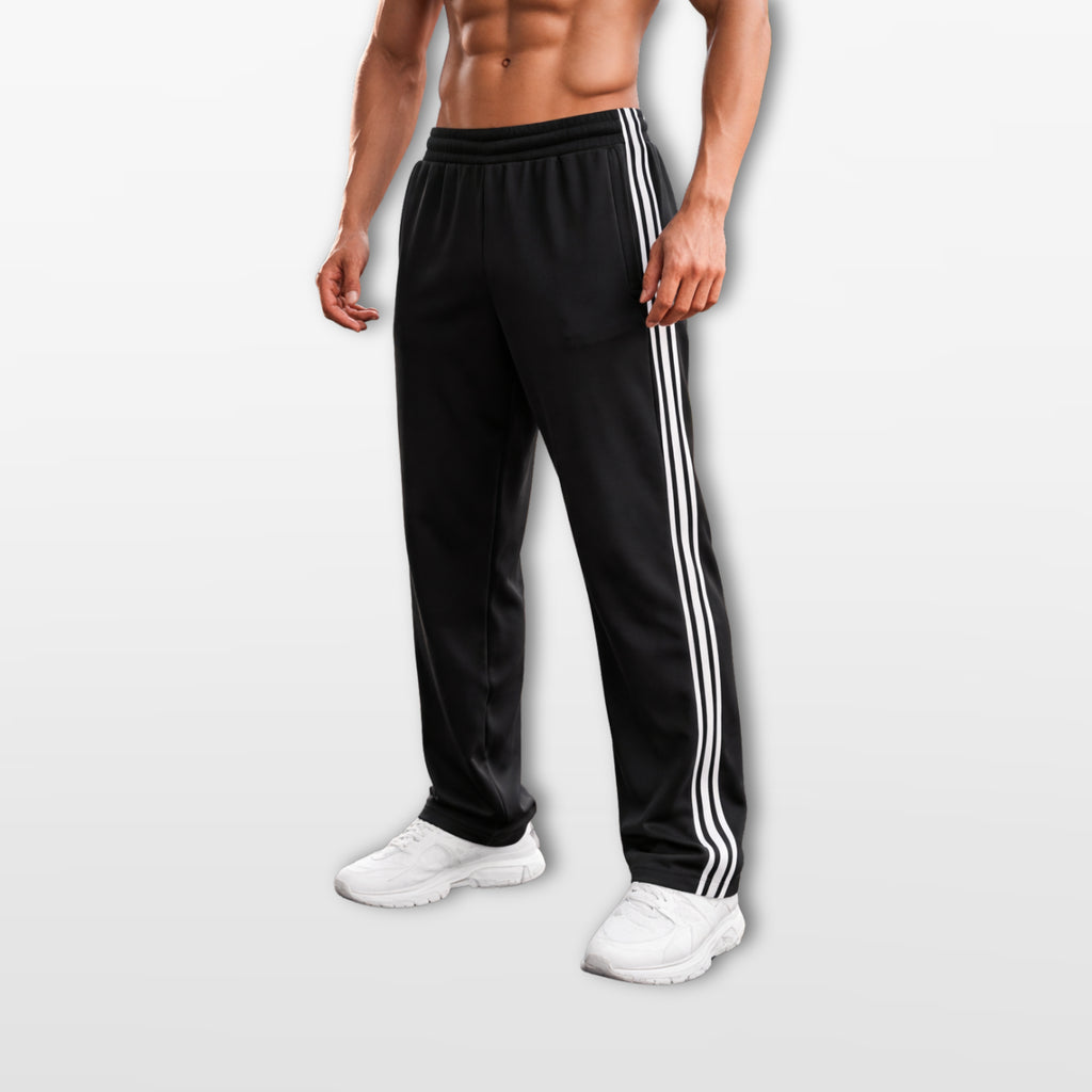 Spodnie Sportowe W Paski Casual Męskie