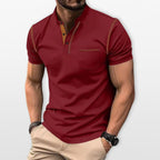 Męska Koszulka Polo Dopasowana Styl Henley
