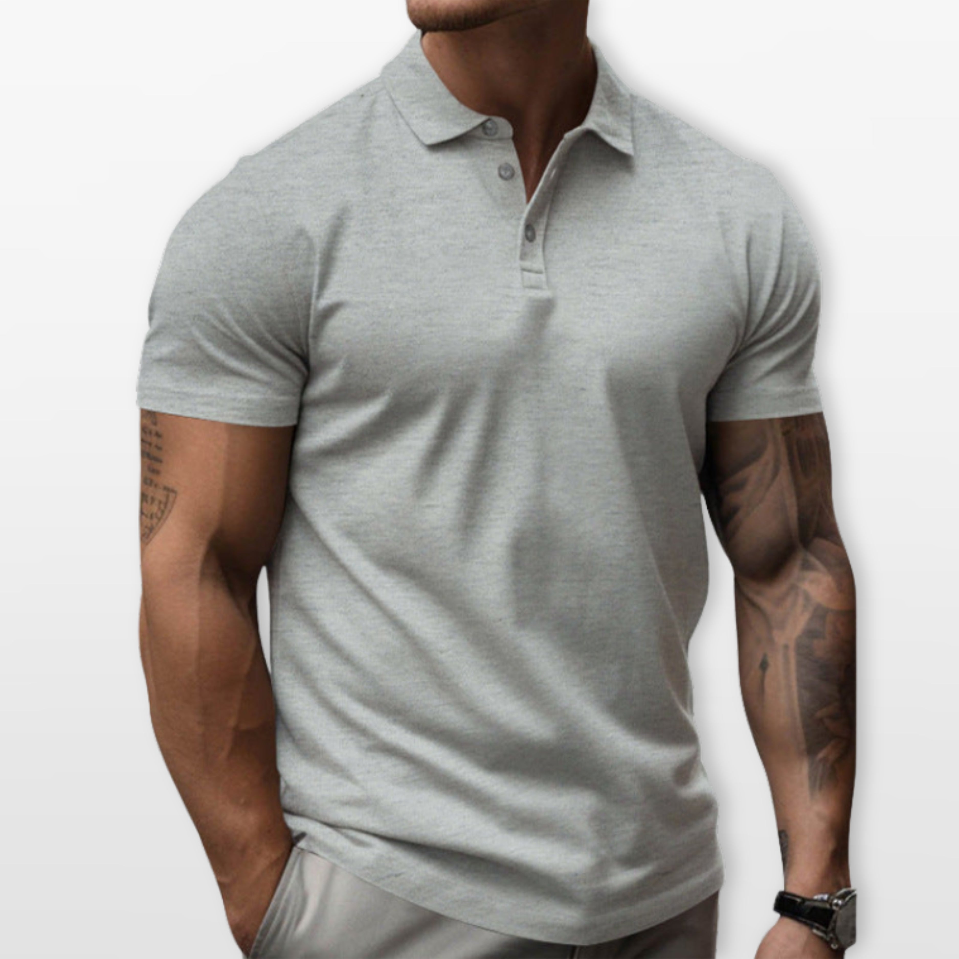 Polo Slim Fit Krótki Rękaw Męskie