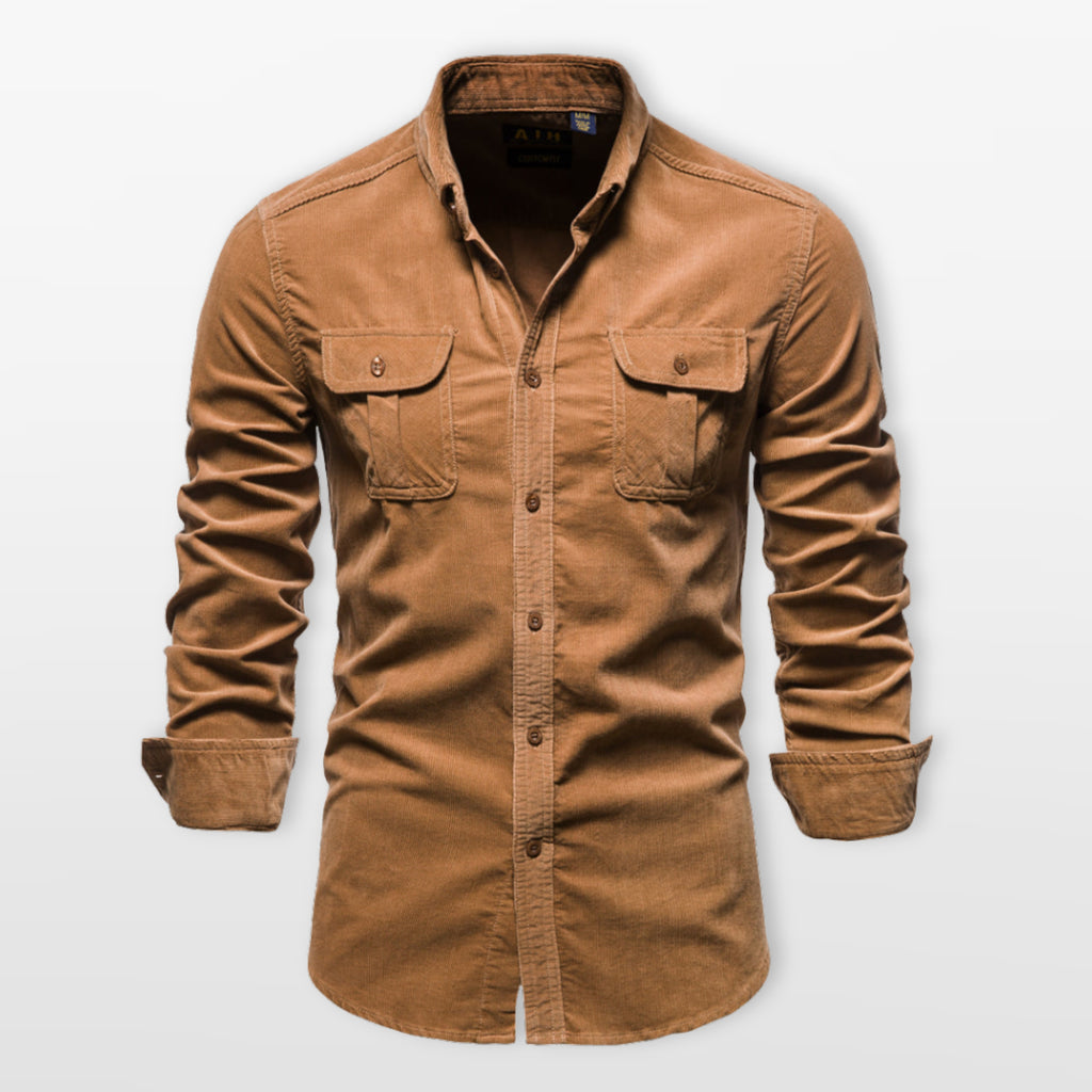 Koszula Slim Casual Zapinana Męska