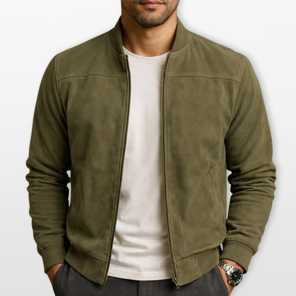 Kurtka Bomber Casual Minimalistyczna Męska