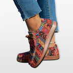 Buty Patchwork Kolorowe Na Platformie Damskie