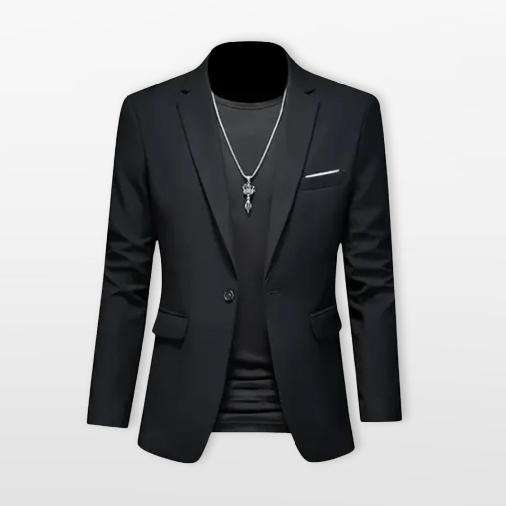 Elegantné priliehavé pánske sako