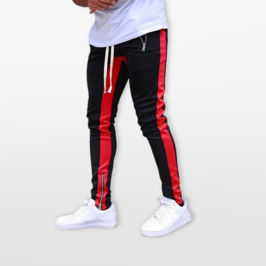 Męskie Spodnie Joggery Slim W Paski