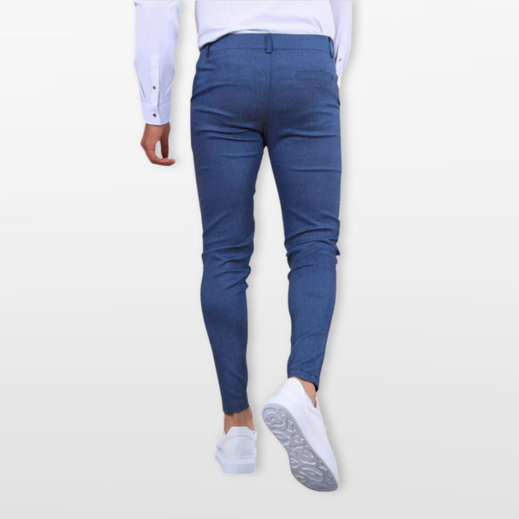 Męskie Ppodnie Slim Eleganckie Dopasowane Stylowe